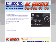 Tablet Screenshot of aircondcenter.se